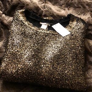 Black and gold dressy over sized sweater!!!